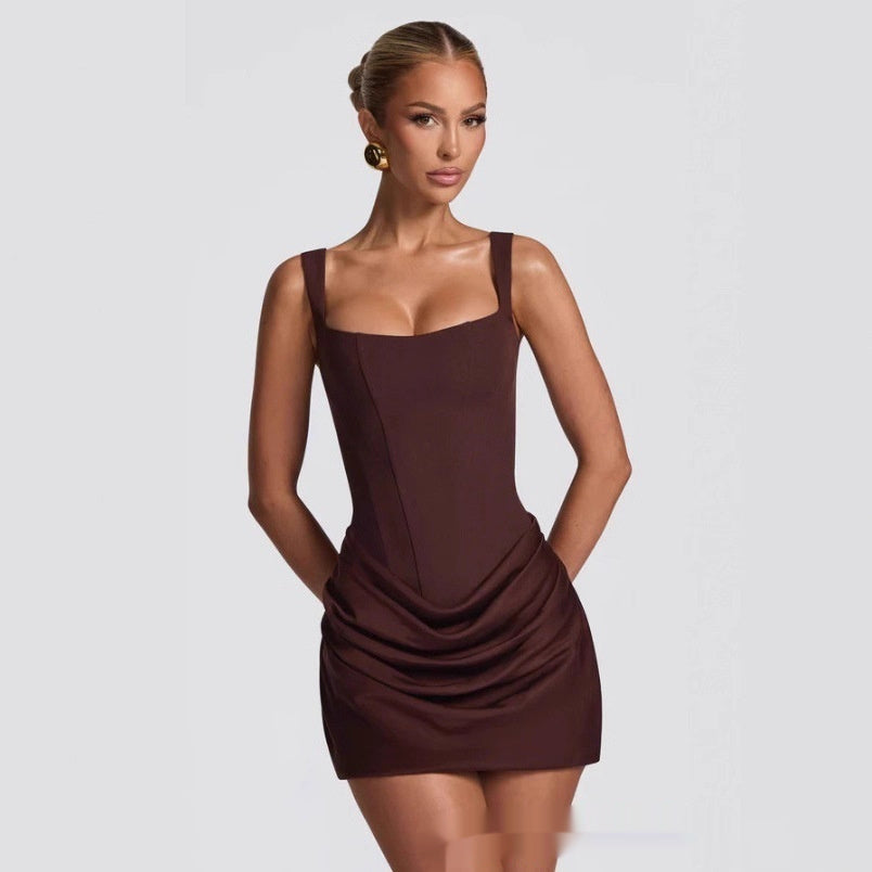 mouwloze bodycon corsetjurk