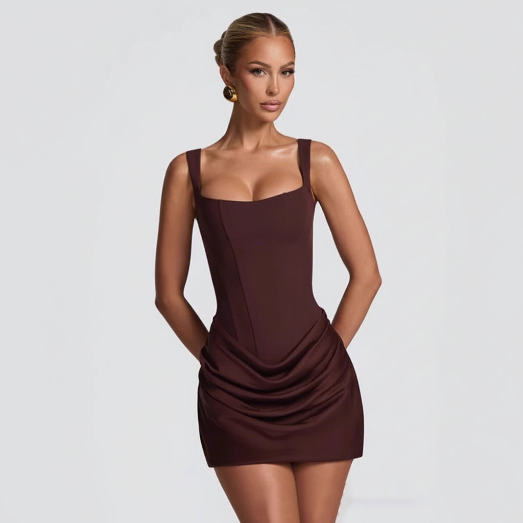 mouwloze bodycon corsetjurk